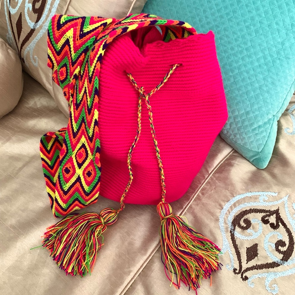 Wayuu Cairo Embroidered Boho Woven Crossbody Purse